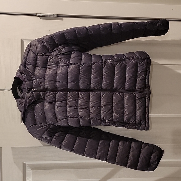 Aritzia Jackets & Blazers - ARITIZA Parklife Hooded Purple Puffer Jacket Coat, Size S, Feather Duck Down